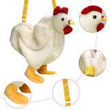 Funny Women's Chicken Purse Shoulder Bag Large Capacity