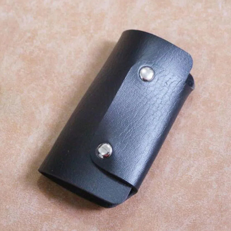 Durable PU Leather Mini Keychain Pouch