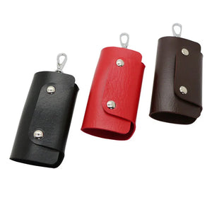 Durable PU Leather Mini Keychain Pouch
