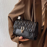 Women's Embroidery Chain Messenger Bag