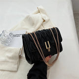 Women's Embroidery Chain Messenger Bag