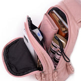 Embroidery Women's Backpack Butterfly Flower Pattern Leather Ladies Backpack