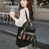 Ethnic Style Backpack Large Capacity Waterproof School Bag