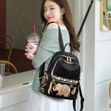 Ethnic Style Backpack Large Capacity Waterproof School Bag