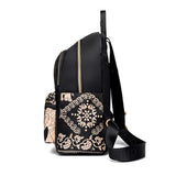 Ethnic Style Backpack Large Capacity Waterproof School Bag