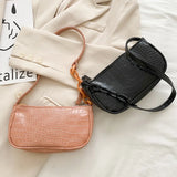 Chain Handbags Casual Totes Shoulder Bags Female Leather Solid Shopping Bag