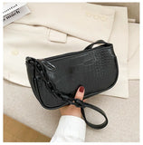 Chain Handbags Casual Totes Shoulder Bags Female Leather Solid Shopping Bag
