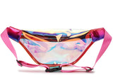 Laser Transparent Waist Pack Hip Bag Waterproof Travel Beach Waist