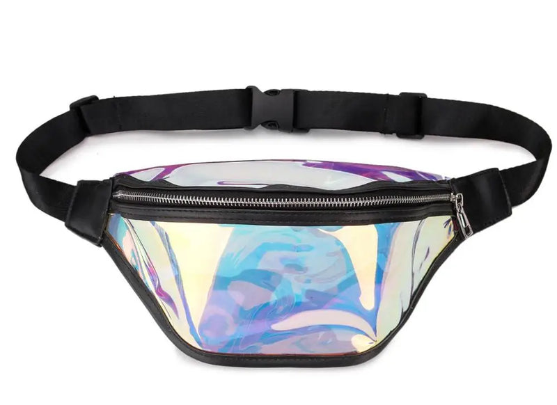 Laser Transparent Waist Pack Hip Bag Waterproof Travel Beach Waist