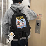 Waterproof Teenage Girl Boy Student College Schoolbag Backpack