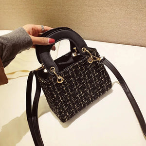 Female Handbag Small Square Bag Nylon ShoulderBag Lady Phone Bag