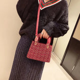 Female Handbag Small Square Bag Nylon ShoulderBag Lady Phone Bag