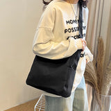 Female Canvas Tote Bag Ladies Shoulder Bag Casual Travel Satchel