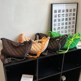 Female Hobos Handbags Padded Nylon Shoulder Crossbody Bags for Women Lady