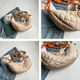 Female Hobos Handbags Padded Nylon Shoulder Crossbody Bags for Women Lady