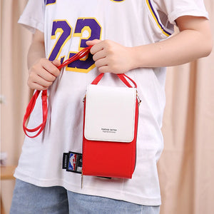 Women's Leather Crossbody Purse with Large Capacity