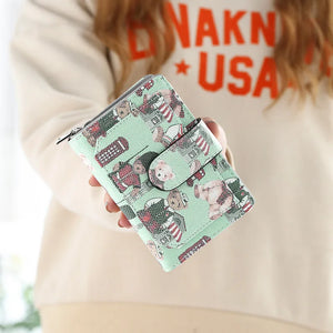 Korea Cartoon Bear Buckle Mini Zipper Wallet Purse Money Bag