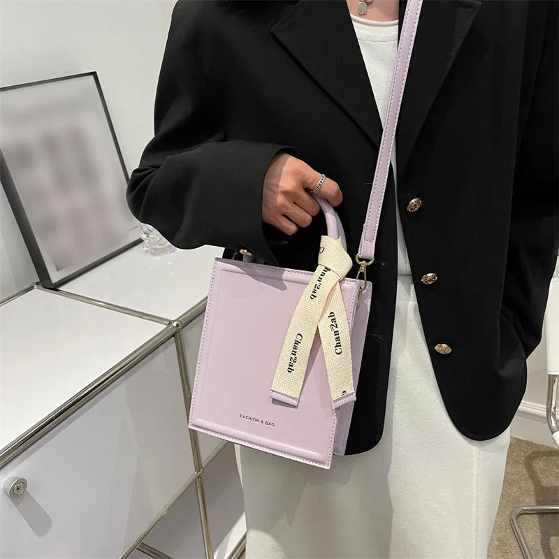 Women's Small Totes Bag PU Leather Shoulder Crossbody Handbags