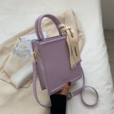Women's Small Totes Bag PU Leather Shoulder Crossbody Handbags