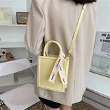 Women's Small Totes Bag PU Leather Short Handle Crossbody Handbag