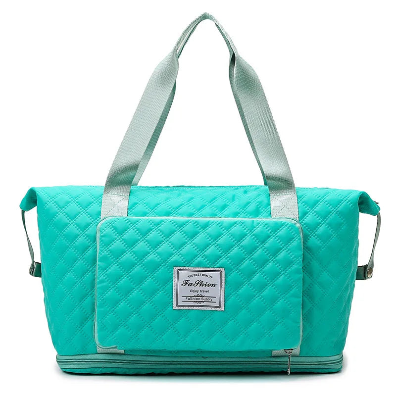 Foldable Travel Bag Wet-Dry Separation Waterproof Handbag Large Capacity