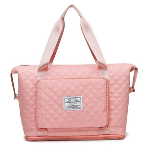 Foldable Travel Bag Wet-Dry Separation Waterproof Handbag Large Capacity