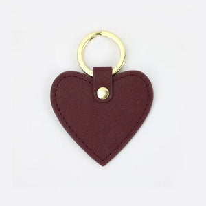 Initial Letters Leather Keychain For Women Key Ring Chain Female Keyring