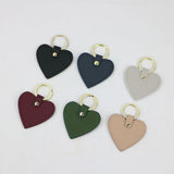 Initial Letters Leather Keychain For Women Key Ring Chain Female Keyring
