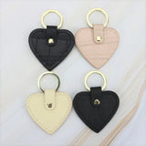 Initial Letters Leather Keychain For Women Key Ring Chain Female Keyring
