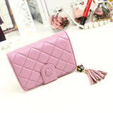 Leather Lattice Women Wallet Clutch Phone Purse Carteira Femme