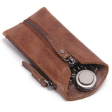 Leather Women Key Wallet Keychain Covers Zipper Key Case Bag