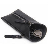 Leather Women Key Wallet Keychain Covers Zipper Key Case Bag