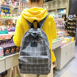 Striped Casual Women Backpack for Teenage Travel