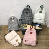Striped Casual Women Backpack for Teenage Travel