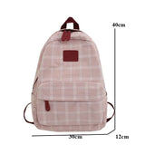 Striped Casual Women Backpack for Teenage Travel