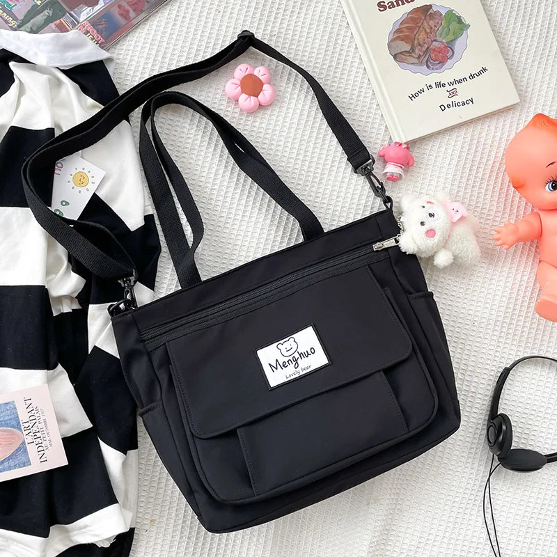 Girl Large Capacity Shoulder Bag Waterproof Schoolgirl Bookbag Handbag