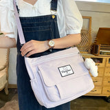 Girl Large Capacity Shoulder Bag Waterproof Schoolgirl Bookbag Handbag
