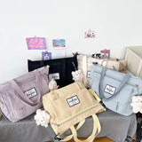 Girl Large Capacity Shoulder Bag Waterproof Schoolgirl Bookbag Handbag