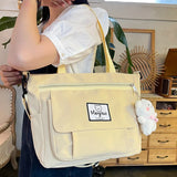 Girl Large Capacity Shoulder Bag Waterproof Schoolgirl Bookbag Handbag