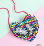 Girl Sequined Shoulder Paillette Bag Crossbody Heart Mini Bags