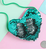 Girl Sequined Shoulder Paillette Bag Crossbody Heart Mini Bags