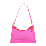 Girls' PVC Transparent Underarm Bag Small Fresh Jelly Style Shoulder Bag