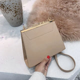Women's PU Leather Shoulder Bag with Chain Strap