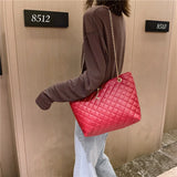 Women's PU Leather Shoulder Handbag Large Capacity Top-handle Bag