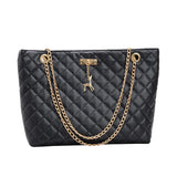 Women's PU Leather Shoulder Handbag Large Capacity Top-handle Bag
