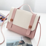 Women's Soft PU Mini Messenger Bag Small Square Shoulder Bags