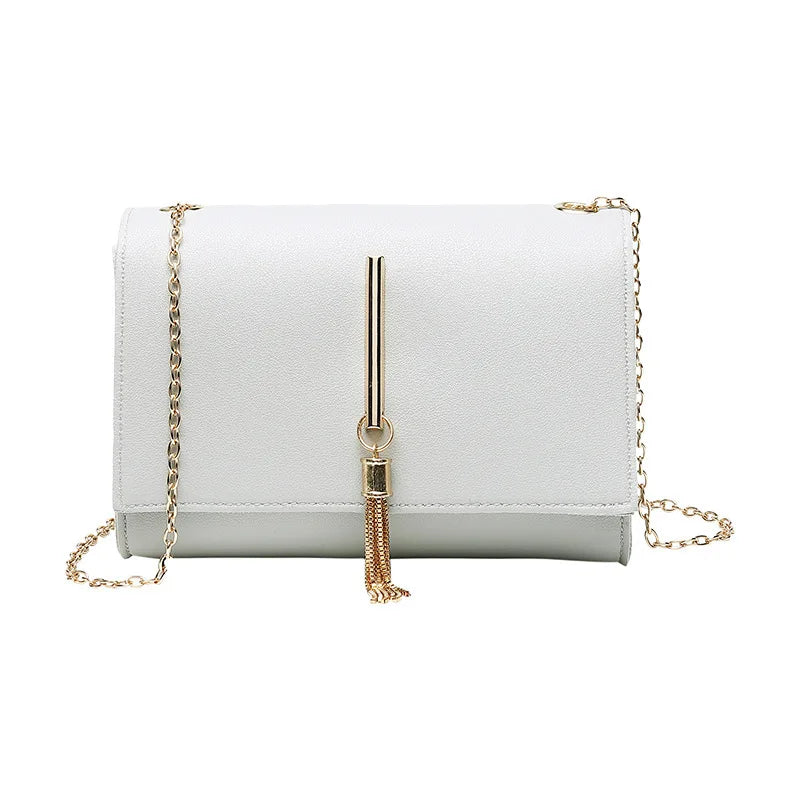 Women's Pu Leather Shoulder Messenger Bag Pink Clutch Purse