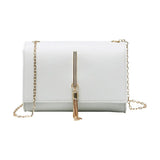 Women's Pu Leather Shoulder Messenger Bag Pink Clutch Purse