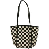 Harajuku y2k Plaid Shoulder Bag Large Capacity Handbag Vintage Shopping