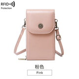 Oilskin Vertical Crossbody Bag Small Shoulder Mobile Bag